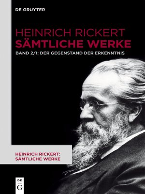 cover image of Der Gegenstand der Erkenntnis